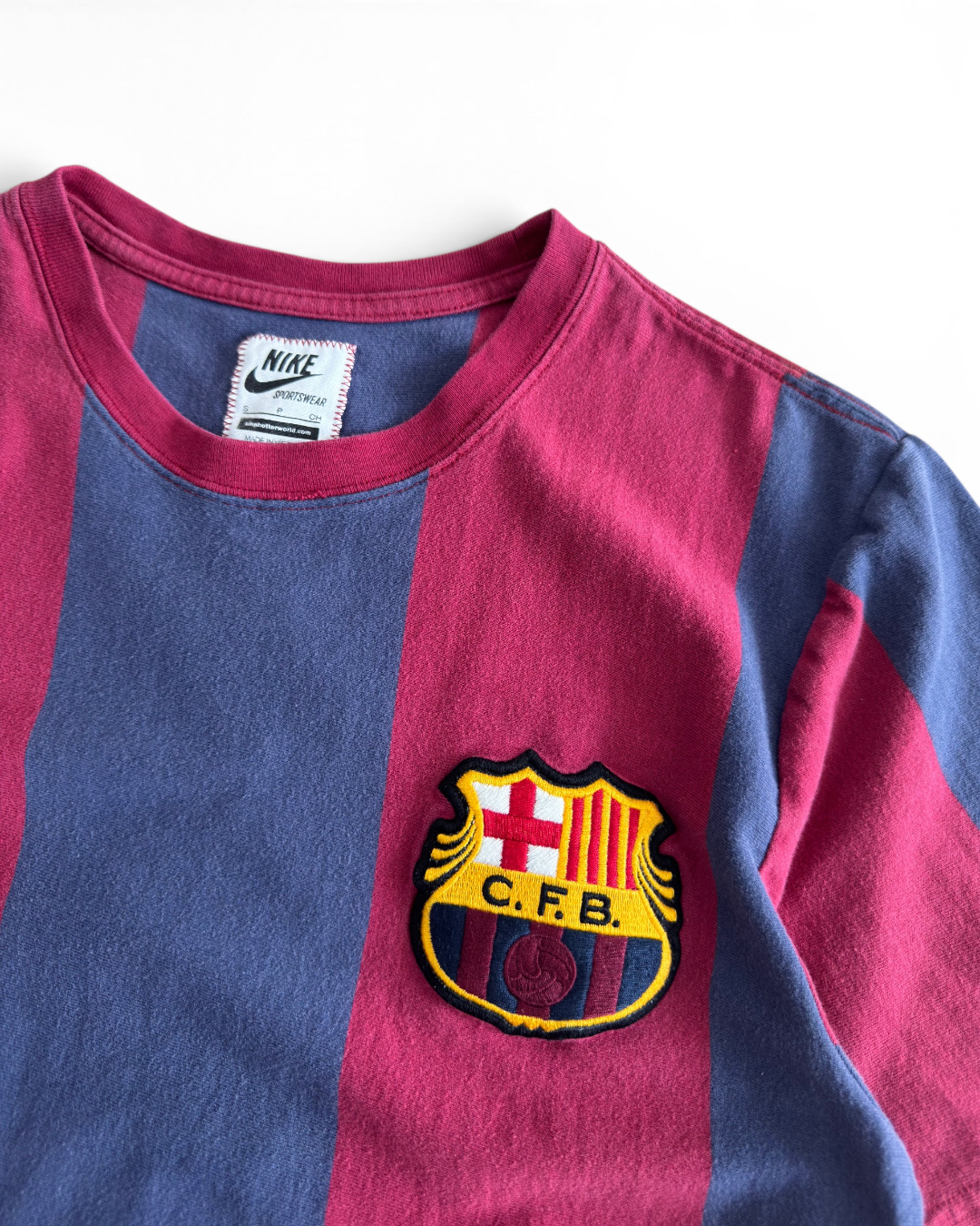 Nike FC Barcelona Striped Crest Tee